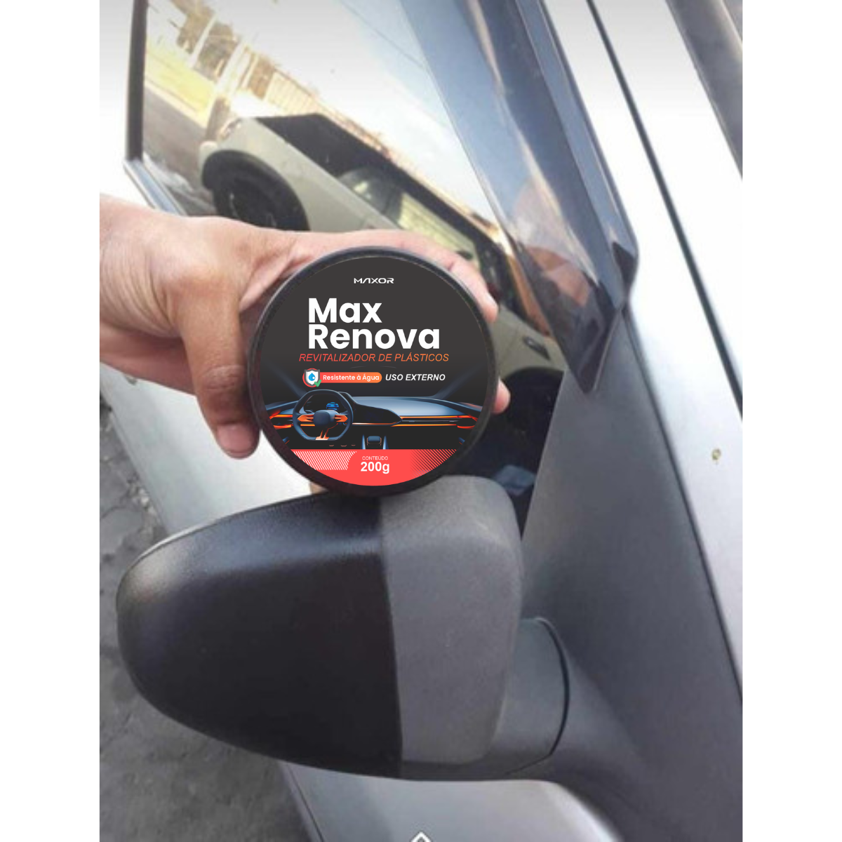 Renovador De Plásticos Com Carnaúba Max Renova 120g