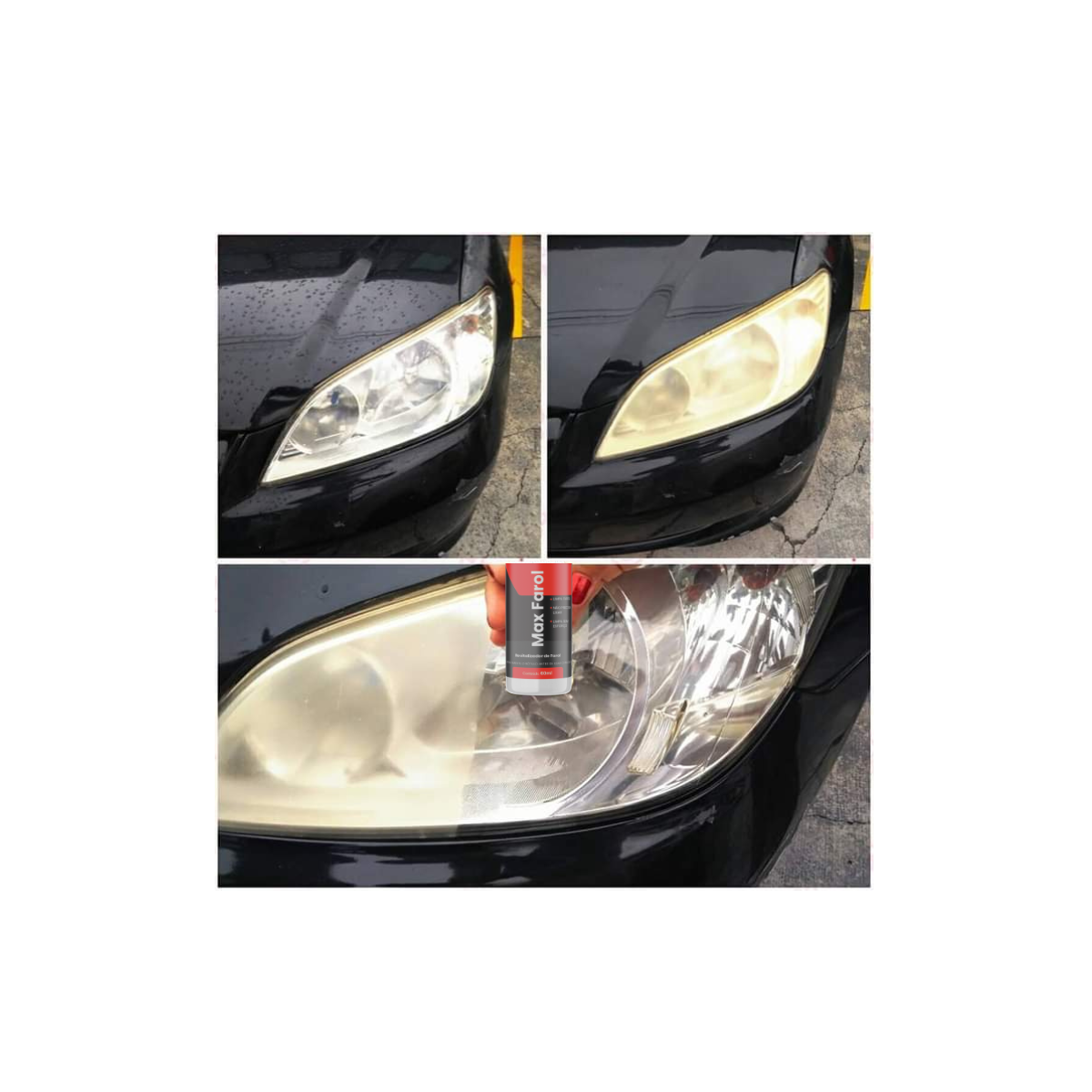 Limpa Farol Remove Amarelado Max Farol 60ml